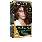 LOréal Paris Préférence barva za lase barvani lasje 60 ml odtenek 4.0 za ženske
