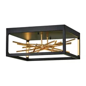 Quintiesse QN-STYX-LED-F-BG - LED plafonsko svetlo STYX LED/8W/230V crna/zlatna