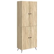 vidaXL Set omar 2 pcs Sonoma hrast Inženirski les