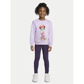 adidas Komplet jopica in legice Disney Minnie Mouse KB7314 Vijolična Regular Fit