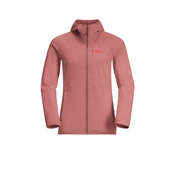 Jack Wolfskin KOLBENBERG HOODED FZ W, ženska pohodna jopa, vijolična 1711072