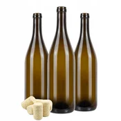 shumee 10x steklenice za vino BURGUNDA 0,75 l z zamaškom