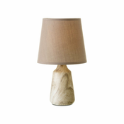 Bež stolna lampa keramicka s tekstilnim sjenilom (visina 28 cm) – Casa Selección