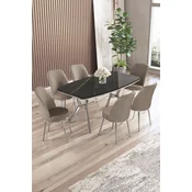 Hanah Home Trpezarijski set, 7 komada, Bež