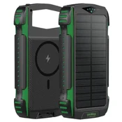 4smarts 4smarts solarna prenosna baterija TitanPackRugged UltiMag 20000mAh zelena/zelena 540244