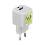 HAVIT PUNJAC KUCNI DUO USB A+USB C adapter UC230EU 33W bijela