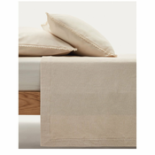 Bež bombažno pregrinjalo za zakonsko posteljo 180x250 cm Bedar – Kave Home
