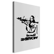 shumee Slika - Dvoboj kontrastov (1 del) - Banksy na muralu z Mono Lizo
