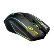 Gaming miška ONIKUMA DM06 z 2.4 GHz brezžična, Bluetooth in USB-C povezljivost - black