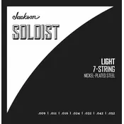 Jackson Soloist-7 Strings Light 9-52 Žice za električnu gitaru (Kao novo)