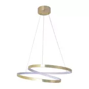 LED luster na sajli ZEFIRA LED/40W/230V 4000K, precnik 50 cm, zlatna
