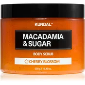 KUNDAL Macadamia & Sugar White Musk sladkorni piling z karitejevim maslom 550 g