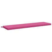 Vidaxl Blazina za klop SOEST 100% poliester Roza 150 x 40 x 5 cm
