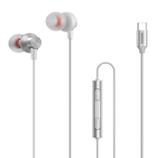 In-Ear ušesne slušalke RM-560, Type C, Remax, 1.2m, srebrna