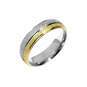 Silvego Poročni jekleni prstan Flers RRC0365 (Obseg 61 mm)