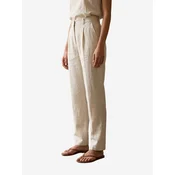My fashion Hlače z naborki Hose naravno bela