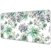 Decormat Podloga za pisalno mizo Cvetni akvarel 100x50 cm