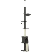 Homestar Mačje drevo nastavljive višine 30x25x220-240 cm sivo