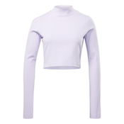 Reebok YOGA RIB LONG SLEEVE, ženska majica, ljubicasta IA2401