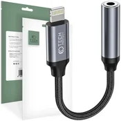 TECH-PROTECT ULTRABOOST ADAPTER LIGHTNING TO MINI JACK 3.5MM BLACK (9490713929599)