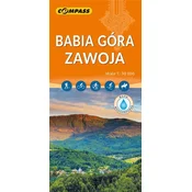 Compass Babja Gora in Zawoja 1:30.000. Plastificiran turistični zemljevid. Izdan leta 2024. Kompas