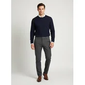 Elit Muške elegantne termo pantalone za zimu, Tamnosive