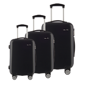Aga Komplet kovčkov Aga Travel Shell MR4651 Black