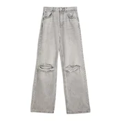 Bershka Kavbojke siv denim