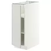 METOD Podni element s policama, bijela/Aspudden svijetlo siva, 30x60 cm