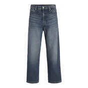 Jack & Jones Plus Kavbojke JJICHRIS JJCREW nočno modra