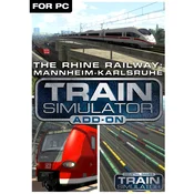 Train Simulator: The Rhine Railway: Mannheim - Karlsruhe Route (DLC) (PC) Steam Key GLOBAL