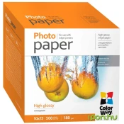 Fotopapir COLORWAY/ visok sijaj 180g/m2, 10x15/ 500 kosov