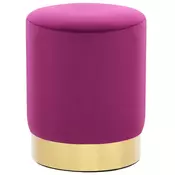 Vidaxl vidaXL Stolček vijolično zlat žamet 28 x 36 cm