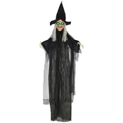 Homestar Halloween okras čarovnice s funkcijo zvoka, senzor gibanja, LED luči, 130x18x183 cm