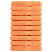 Vidaxl Premium brisače SOLUND 10 kos oranžna 100x200 cm 600 g/m2