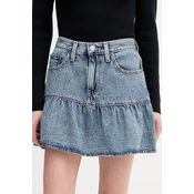Bombažno krilo iz jeansa Levis FLOUNCE MINI
