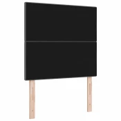 Vidaxl vzglavje z gumbi, temno sivo, 80 cm, tkanina
