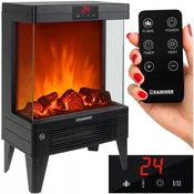 Kaminer 2000W dekorativni električni ventilatorski grelni kamin LCD + daljinec