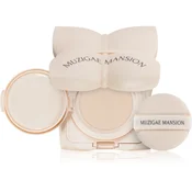 MUZIGAE MANSION Sleek Water Cushion dolgoobstojni tekoči puder v gobici z vlažilnim učinkom odtenek Y21 15 g