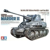 Tamiya maketa-miniatura Nemški uničevalec tankov MARDER III • maketa-miniatura 1:35 tanki in oklepniki • Level 3
