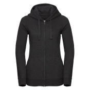 Womens Authentic Melange Zipped Hooded Sweat Russell