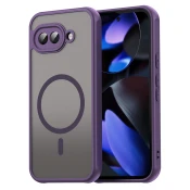 Hibridni ovitek HaloFrost II MagSafe za Google Pixel 9a - purple