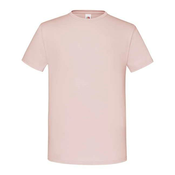 Mens Powder T-shirt Combed Cotton Iconic Sleeve Fruit of the Loom