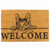 Northix Predpražnik za vrata Welcome iz kokosovih vlaken, nedrseč, 60x40 cm