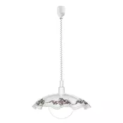 EGLO 3041 | Vetro Eglo visilice svjetiljka s podešavanjem visine 1x E27 bijelo, ljubicasta, crno