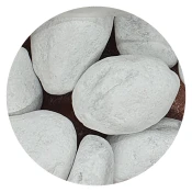 Dekorativni okrogli kamen Bianco Carrara, 25-45mm, 10kg
