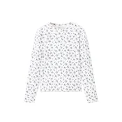 MANGO KIDS Majica svetlo modra/rjava/bela