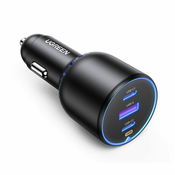 Ugreen 130W 3-portni avtomobilski polnilec