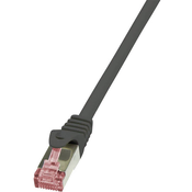 LogiLink RJ45 omrežni kabel CAT 6A S /FTP [1x RJ45 konektor - 1x RJ45 konektor] 2 m črna LogiLink