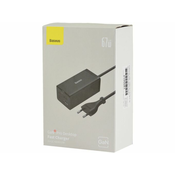 Baseus brzi punjac GaN5 Pro HUB HDMI 2 x USB-C / USB-A / HDMI 4K 30Hz 1.5m crni + USB-C kabel - USB-C 100W 40Gb/s (USB4) 1m (CCGP110201)